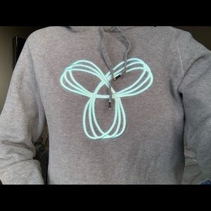 Aritzia TNA grey fleece hoodie size medium